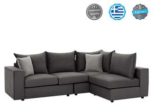 Καναπές Γωνία Monza HM3256.01 Πολυμορφικός 265x195x98cm Αλέκιαστο Ύφασμα Grey