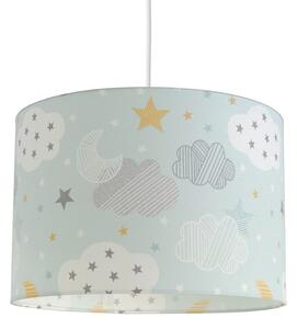 Παιδικό Φωτιστικό Κρεμαστό Cloudy Night 35x24cm Ε27 Light Blue - Light Grey Veis