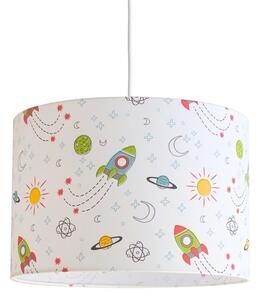 Παιδικό Φωτιστικό Κρεμαστό Happy Space 35x24cm Ε27 White-Multi Veis