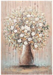 Πίνακας Καμβάς Flowerpot I 296-000010 70x3x100cm Multi Inart