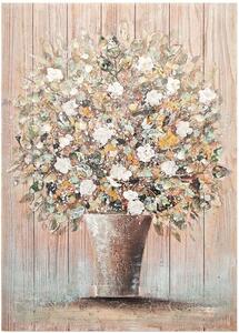 Πίνακας Καμβάς Flowerpot 296-000009 70x3x100cm Multi Inart