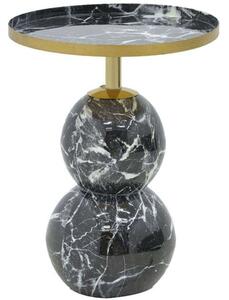 Τραπεζάκι Βοηθητικό Dearest 287-000009 Φ41x57cm Marble Effect Blue-Gold