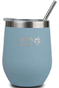 Ποτήρι - Θερμός Με Καλαμάκι We Care 10-262-101 Φ9x14cm 360ml Blue Nava