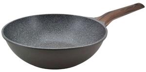 Τηγάνι Wok Αντικολλητικό 245-28 Φ28x8cm Black-Brown Ankor