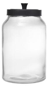 Βάζο Αποθήκευσης Με Καπάκι XL JAR101K6 14,5x14,5x28cm 4Lt Clear-Black Espiel