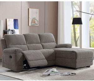 Καναπές Γωνιακός Relax (Δεξιά Γωνία) 01-3320 212x156x96cm Grey