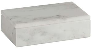 Διακοσμητικό Κουτί Με Καπάκι AH-AX24146 20x12x6cm Marble White Andrea House