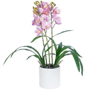 Τεχνητό Φυτό Cherry Cumbidium 21403 Φ34x60cm Pink GloboStar