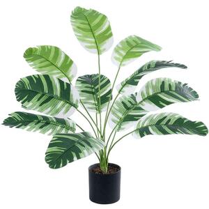 Τεχνητό Φυτό Banana Zebra 20929 Φ70x55cm Green-White GloboStar