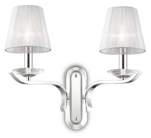 Φωτιστικό Τοίχου-Απλίκα Pegaso 059211 43x33,5x20,5cm 2xE14 40W White Ideal Lux