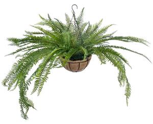 Τεχνητό Κρεμαστό Φυτό Fern 20624 45cm Brown-Green GloboStar