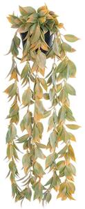 Τεχνητό Κρεμαστό Φυτό Pomelo Leaf 20871 Φ17x50cm Green-Yellow GloboStar