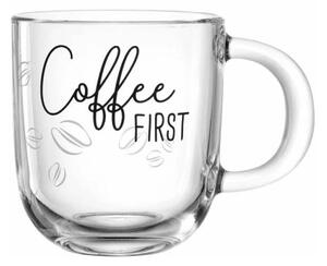 Κούπα Coffee First 047077L 400ml Clear-Black Leonardo