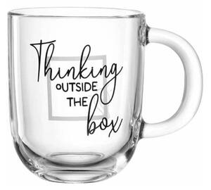 Κούπα Thinking… 047082L 400ml Clear-Black Leonardo