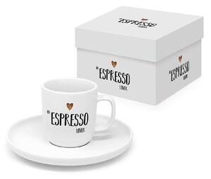 Φλυτζάνι Με Πιατάκι Espresso Lover 604615 100ml Multi Paperproducts Design