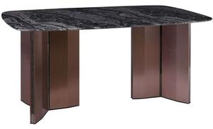 Τραπέζι Barry ΕΜ782,2 180x90x73cm Marble Black-Walnut