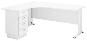 Γραφείο Superior Compact Αριστερή Γωνία ΕΟ995L,2 180x70x75/150x60x75cm White