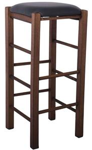 Σκαμπό Bar Ταβέρνας Ρ977,Ε2Τ 35x35x81cm Walnut-Black