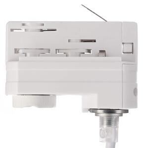 Deko-Light LED κρεμαστό φωτιστικό Lucea 3 φάσεις 10 W λευκό, ρυθμιζόμενος, Λευκό, Διάδρομος, Αλουμίνιο, σύγχρονο