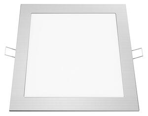 Πάνελ Χωνευτό Plato Led Slim PLATO1840SNM 18W 4000K Silver Aca