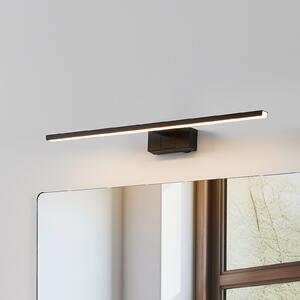 EGLO LED φωτιστικό τοίχου Conettilla, μαύρο, πλάτος 60 cm, IP44, CCT, Μαύρο, Μπάνιο, Μέταλλο, σύγχρονο