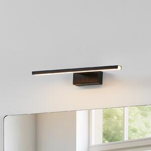EGLO LED φωτιστικό τοίχου Conettilla, μαύρο, πλάτος 40 cm, IP44, CCT, Μαύρο, Μπάνιο, Μέταλλο, σύγχρονο