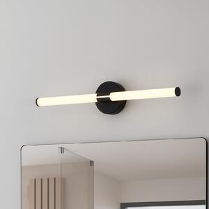 EGLO LED φωτιστικό τοίχου Ramola, μαύρο, πλάτος 60 cm, IP44, CCT, Μαύρο, Μπάνιο, Μέταλλο, σύγχρονο