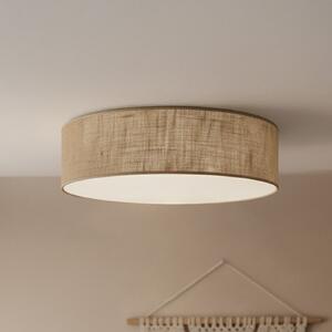 Milagro Lighting Φωτιστικό οροφής Marshall, καφέ, Ø 50 cm, μέταλλο, ρατάν, ρυθμιζόμενος, Καφέ / Σκουριάς, Σαλόνι / τραπεζαρία, Ξύλο, σύγχρονο