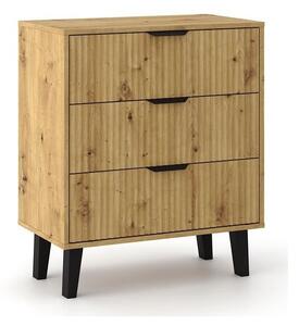 Σιφονιέρα Mandeville 279, Artisan βελανιδιά, 81.5x70x39cm