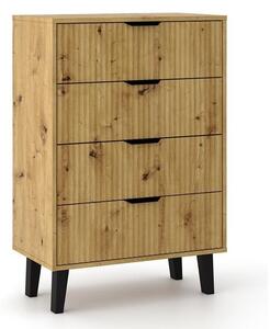 Σιφονιέρα Mandeville 283, Artisan βελανιδιά, 102.5x70x39cm