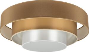 Duolla - Φωτιστικό οροφής LED LUNETA LED/26W/230V διάμετρος 60 cm 4000K καφέ/χρυσαφί