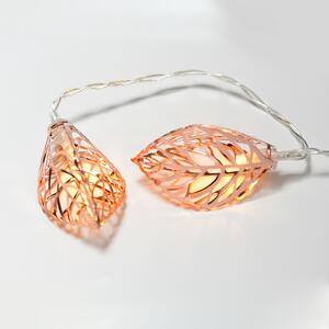 ^ "METAL LEAVES" 10LED ΛΑΜΠΑΚ ΣΕΙΡΑ ΜΠΑΤΑΡ.(3xAA)ΘΕΡΜΟ ΛΕΥΚΟ ΧΑΛΚΙΝΟ ΜΕΤΑΛΛΟ IP20 135+30cm ΔΙΑΦΑΝ