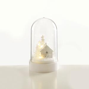 ^ "PLASTIC COVER BALL WHITE HOUSE", 10 MINI WW LED ΛΑΜΠ. ΜΠΑΤ. (3XAA) IP20 Φ11X19CM