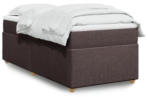 VidaXL Κρεβάτι Boxspring με Στρώμα Σκούρο Καφέ 80x200 εκ. Υφασμάτινο