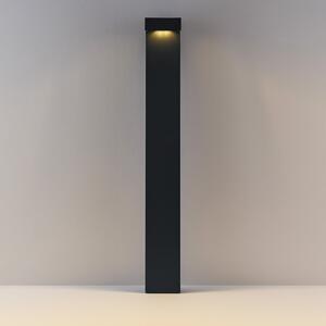 Molto Luce Φωτιστικό διαδρόμου LED ATO, ύψος 85 cm, on/off, ανθρακί, IP65, μέταλλο, Μαύρο, Αλουμίνιο, σύγχρονο