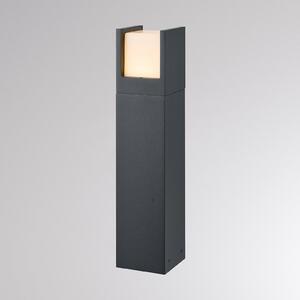 Molto Luce Φωτιστικό δρόμου LED FYNN-U, ύψος 45 cm, ανθρακί, CCT IP65 on/off, Μαύρο, Αλουμίνιο, σύγχρονο, Εξωτερικό βάθρο