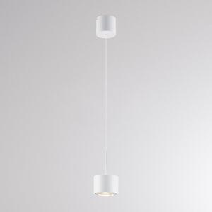 Molto Luce Κρεμαστό φωτιστικό LED MAG MINI, λευκό, Ø 9 cm, CCT, ρυθμιζόμενη ένταση, μέταλλο, ρυθμιζόμενος, Λευκό, Σαλόνι / τραπεζαρία, Αλουμίνιο, σύγχρονο