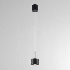 Molto Luce Κρεμαστό φωτιστικό LED MAG MINI, μαύρο, Ø 9 cm, CCT, ρυθμιζόμενη ένταση, μέταλλο, ρυθμιζόμενος, Μαύρο, Σαλόνι / τραπεζαρία, Αλουμίνιο, σύγχρονο