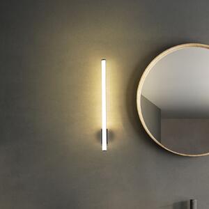 Molto Luce Φωτιστικό τοίχου LED VINA UP M, μαύρο, ύψος 60 cm, IP44, CCT, Μαύρο, Μπάνιο, Αλουμίνιο, σύγχρονο