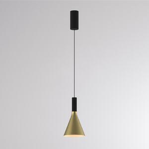 Molto Luce Κρεμαστό φωτιστικό LED LORA I, ορείχαλκος, Ø 15 cm, ρυθμιζόμενη ένταση, 40°, CCT, ρυθμιζόμενος, Χρυσό / Ορείχαλκου, Σαλόνι / τραπεζαρία, Μέταλλο, σύγχρονο