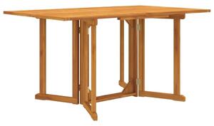 Τραπέζι Κήπου Butterfly Πτυσσόμενο 150x90x75 εκ. Μασίφ Teak - Καφέ