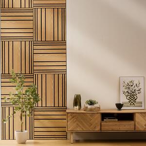 3D Πάνελ Τοίχου Ξύλινο (60x60) A-S Colva L.Wood 212902