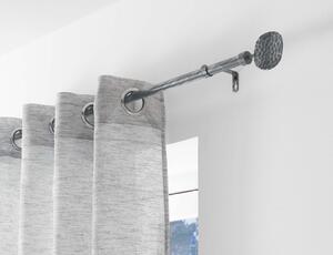 Μονό Κουρτινόξυλο Bullette Douceur d'intérieur με διάμετρο 19mm και επέκταση 120 - 210cm - Grey/Silver