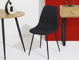 Kαρέκλα Atom Home Deco Factory με διαστάσεις 44x54x86cm - Black