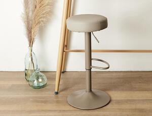 Σκαμπό μπαρ Mumford Home Deco Factory με ρυθμιζόμενο ύψος και διαστάσεις 36x36x63.5cm/83.5cm - Grey