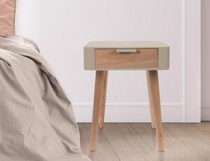 Κομοδίνο Home Deco Factory με διαστάσεις 35x37x48cm - Taupe