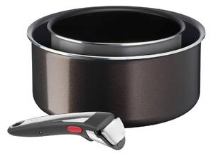 Σετ Μαγειρικά Σκεύη Tefal Ιngenio με αποσπώμενη λαβή και διαμέτρους 20cm και 16cm - 3 τεμάχια (2 σκεύη & λαβή)
