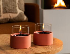 Επιτραπέζια Εστία Φωτιάς Breeze 10 Tenderflame με διάρκεια καύσης 4 - 5 ώρες, χωρητικότητα δεξαμενής 200ml και διαστάσεις 10x8.5cm - Peach