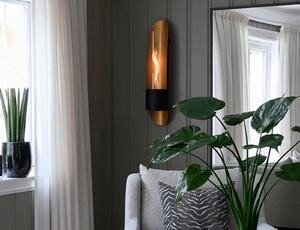 Επιτοίχια Εστία Φωτιάς Cycloflame Wall Tenderflame με διάρκεια καύσης 3 - 4 ώρες, χωρητικότητα δεξαμενής 800ml και διαστάσεις 16.6x81x17.5cm - Gold