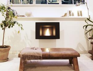 Επιτοίχιο Tζάκι Wall Tenderflame με διάρκεια καύσης 3 - 4 ώρες, χωρητικότητα δεξαμενής 1000ml και διαστάσεις 82x23x60cm - Black
